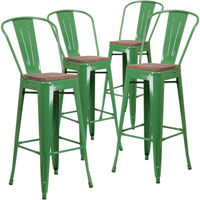 Solid Wood Counter Stool