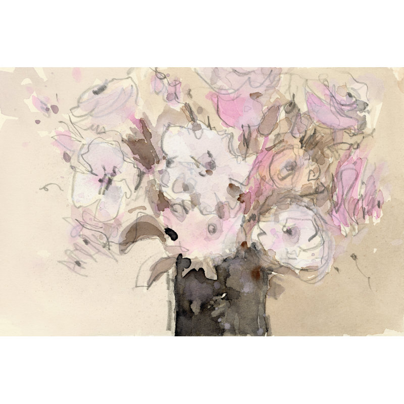 Arrangement mauve I, H 32 po x l 48 po