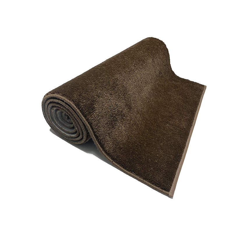 Tapis beige foncé Schulter, taille personnalisée par pieds, Tapis de couloir 2 pi 2 po x 7 pi