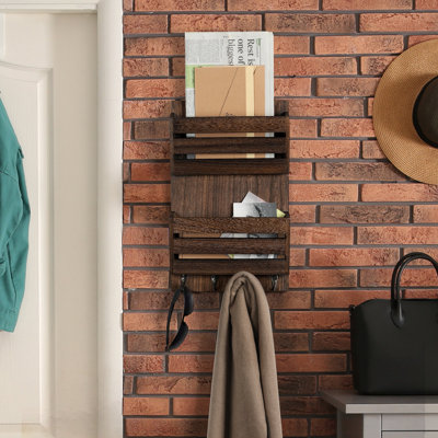 Keenya Solid Wood Wall Organizer