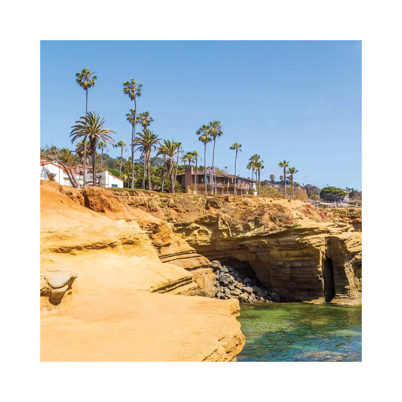San Diego Gorgeous Sunset Cliffs by Melanie Viola - Wrapped Canvas Print, 30.48 cm H x 30.48 cm W