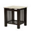 Table de bout moderne et contemporaine avec plateau en faux marbre et pieds de table