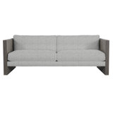 Madura 85.5" Wide Outdoor Teak Patio Sofa with Cushions
