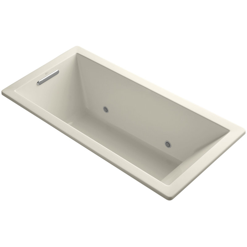 Underscore 66" x 32" Soaking Bathtub, Almond