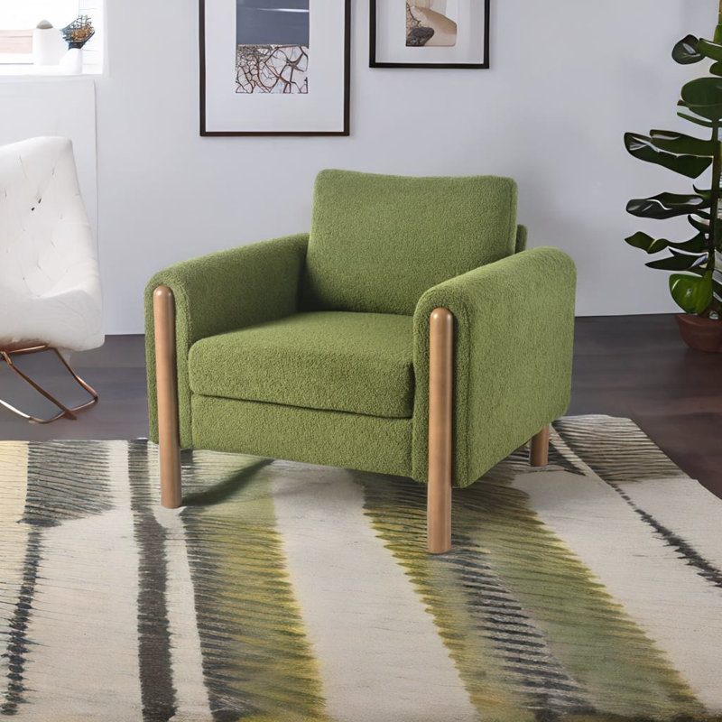 Fauteuil d'appoint surdimensionné, Ours en peluche vert