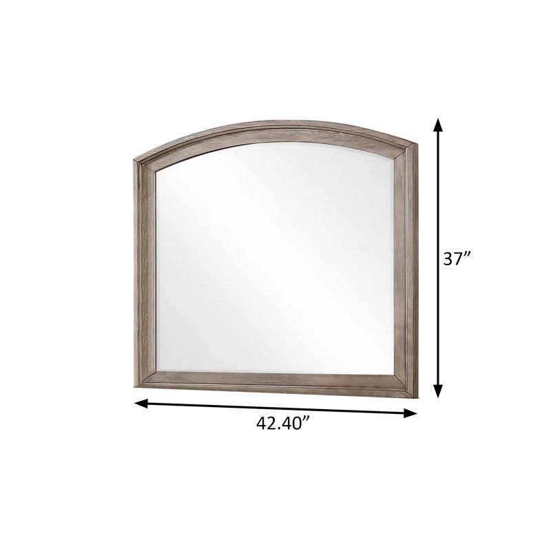 42.4"W Transitional Mirror, Gray