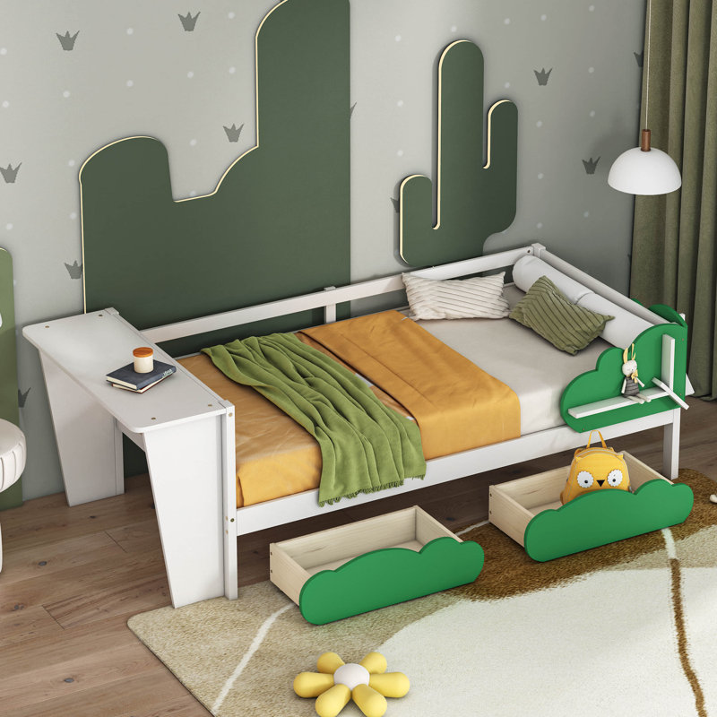 Lit plateforme simple Karyn, Blanc