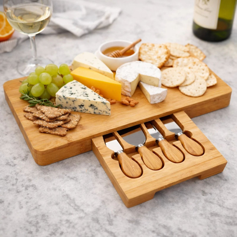 Symple Stuff Braddy Bamboo Cheese Board