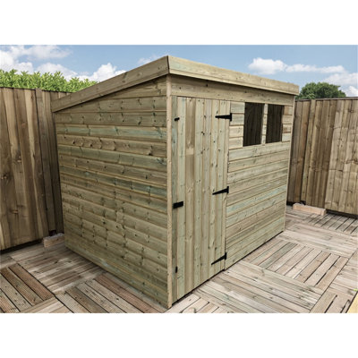 Kafton 8 ft. W x 5 ft. D Solid Wood Garden Shed