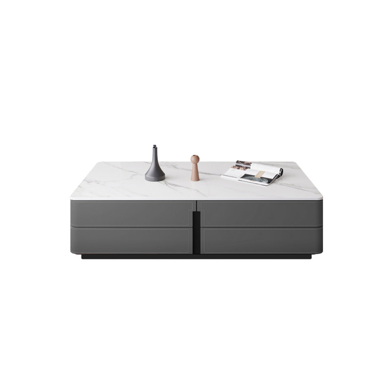Table basse luxueuse de style italien, Noir, noir, noir, noir