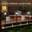Lampadaire solaire 40 po pour l'extérieur, imperméable à l'eau
