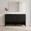 Buffet avec 4 portes, tablettes de rangement et crochets-2029888203