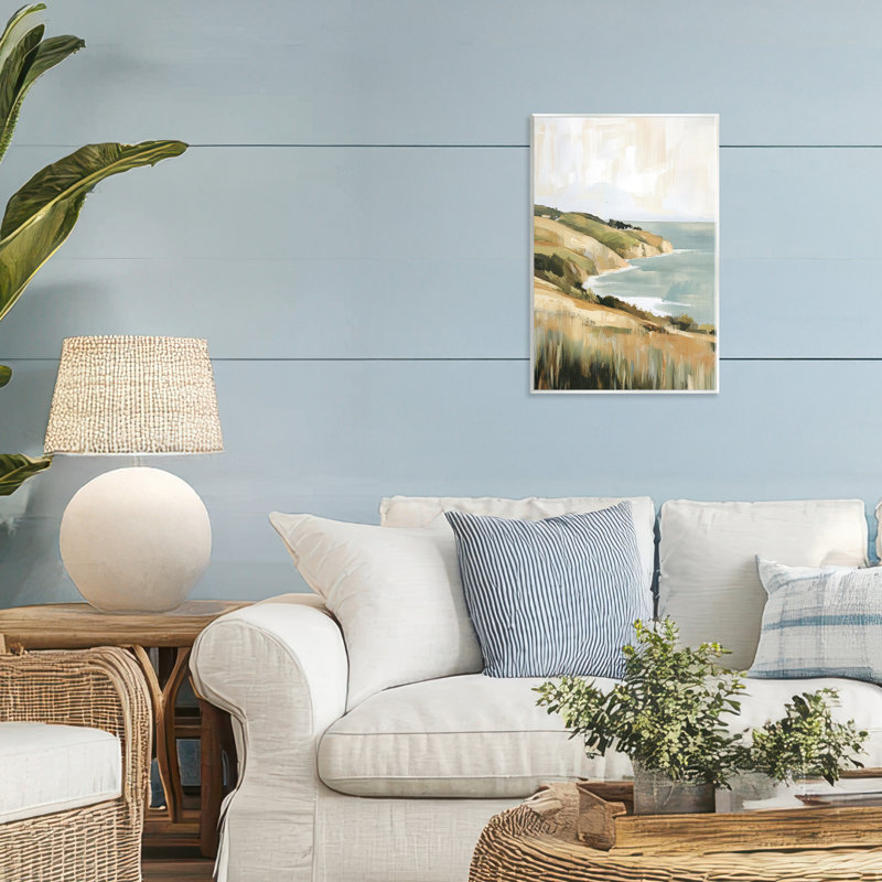 Plaque murale Serene Cliff in Morning Light, design par Petal Prints Design, 15 x 10