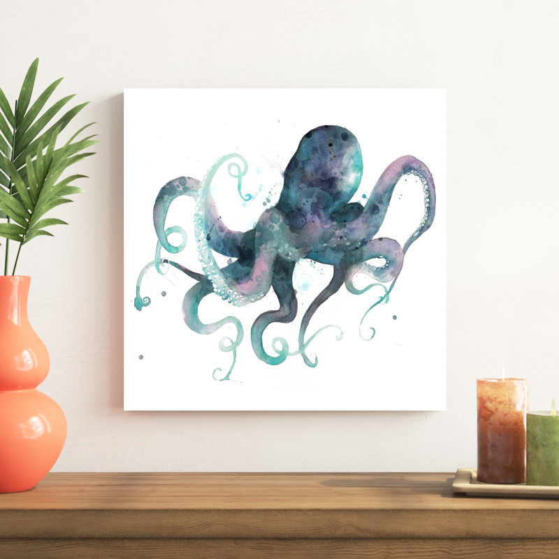 «Tentacles II», peinture sur toile, H 20 po x l 20 po, Toile tendue
