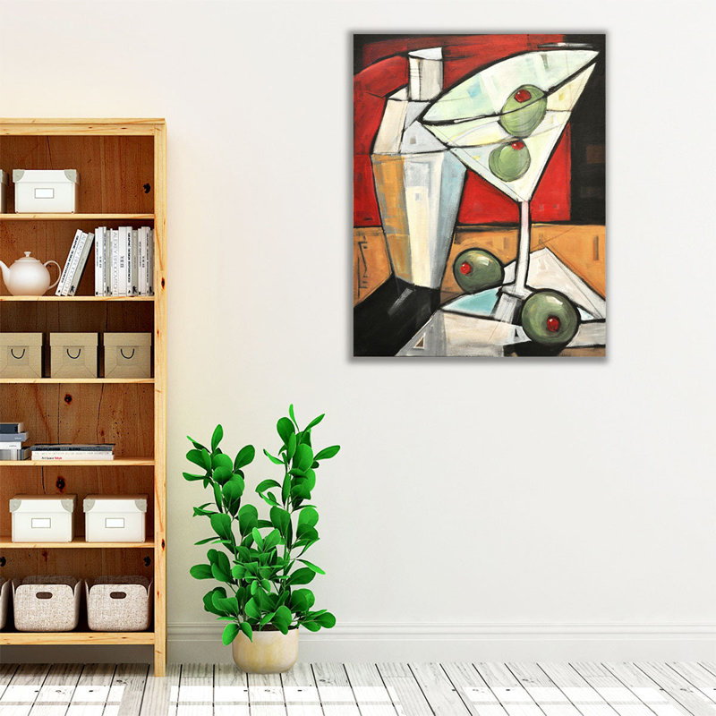 Shaken Not Stirred - reproduction d'art sur toile, H 45 po x l 36 po