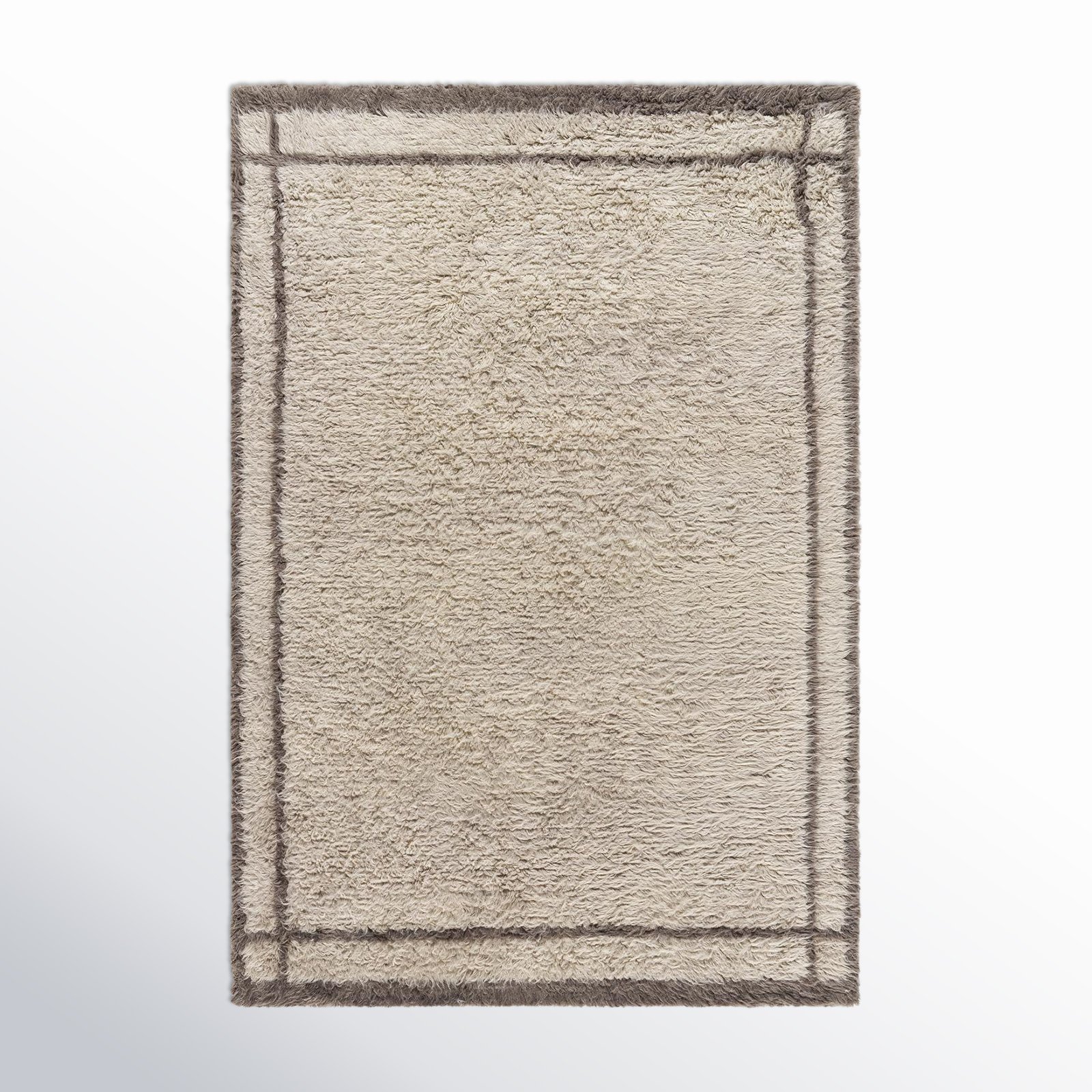 Hand-Tufted Moroccan Shag Rug, Rectangle 5' x 7'6"