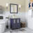 Ravenna 24" Freestanding Single Sink Bathroom Vanity with Engineered Marble Top and Matching Mirror-67118371