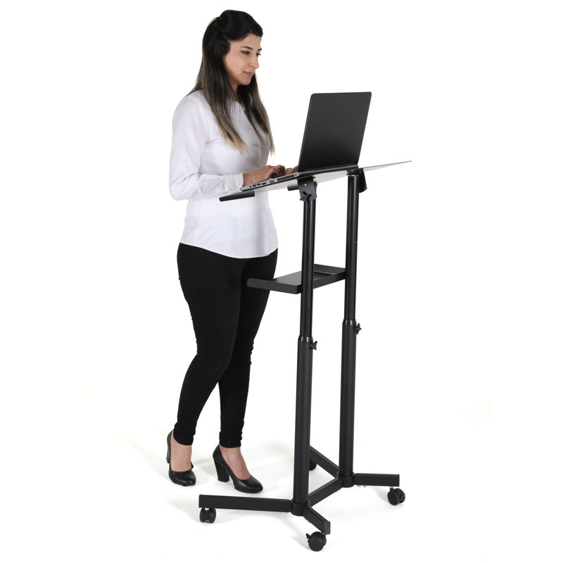 Bureau debout à hauteur réglable Kam, H 48,43 po x L 17,6 po x l 17,6 po