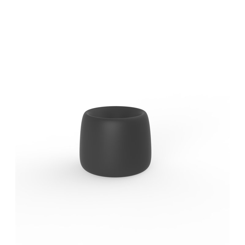 Pot à fleur biologique, H 13,5 po x l 16,5 po x P 16,5 po, Anthracite