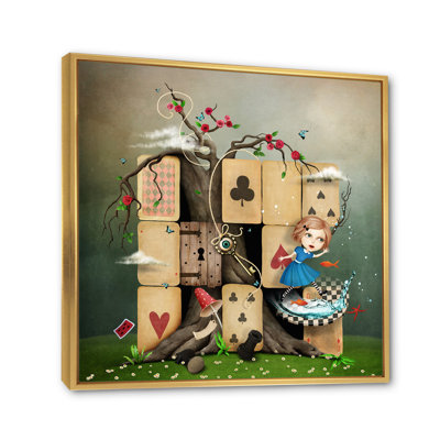 " Alice In Wonderland Cardhouse "