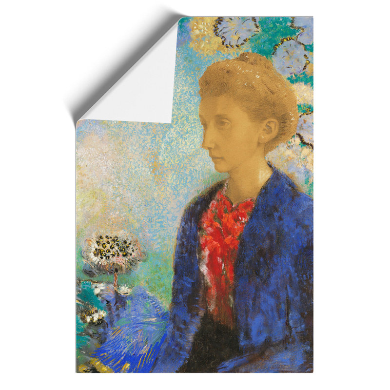 Baronne de Domecy by Odilon Redon - Frameless Print, 59cm H x 42cm W x 0.1cm D