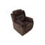 Ensemble de salon 2 pièces 1 x Causeuse 1 x Coussin inclinable Accoudoir Appui-tête Support capitonné vertical Finition chocolat