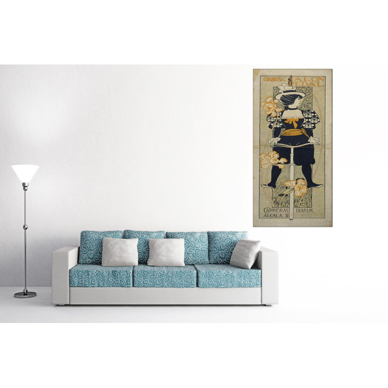 Salon Pedal by Alexandre De Riquer - Wrapped Canvas Print, 140cm H x 70cm W x 1.8cm D