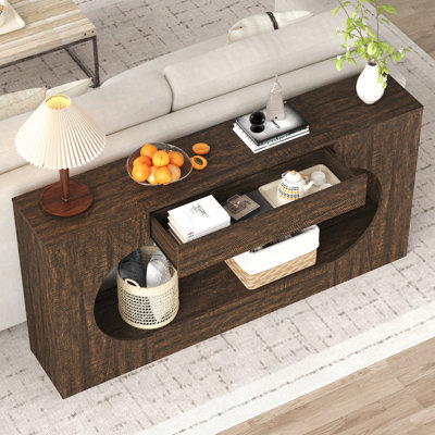 Console 63 po avec tiroir 63 po