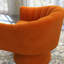 Aketza Velvet Swivel Barrel Chair-2123254885