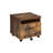 Weathered Oak & Black Finish File Cabinet