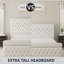 Structure de lit plateforme en velours Mieya-1695723882