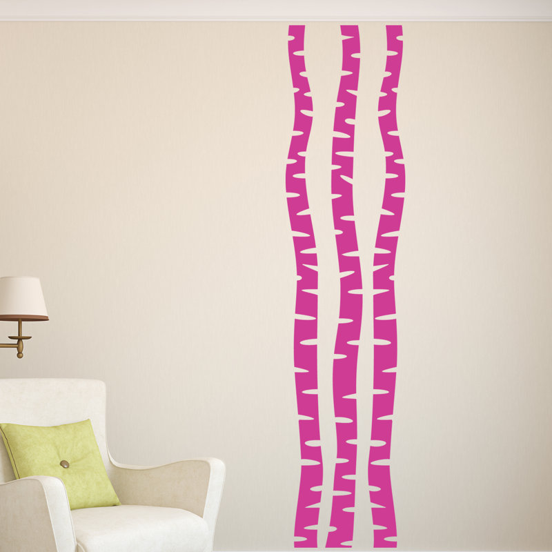 Plants & Flowers Wall Decal, Hot Pink