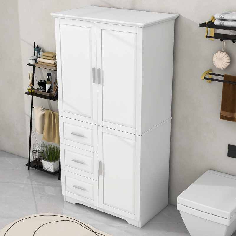 Febiya Bathroom Cabinet, White