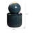 Blue Ceramic Sphere Fountain, Decorative Water Fountain with LED Lights and Quiet Pump, Indoor Outdoor Water Feature for Patio, Garden, Deck, Balcony, Office and Home Décor, Relaxing Cascading Water Design-129619023