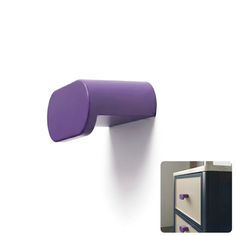 ROUS Hardware Mid-Century Modern Oval Cabinet Knob – Aluminum Drawer Pull, Royal (Purple) 1-Count , Royal (Purple)