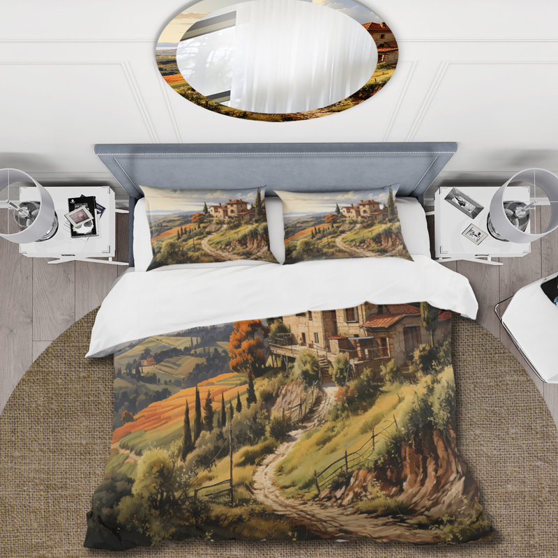 Ensemble de housse de couette en microfibre / polyester Country Charm Tuscan Splendor
