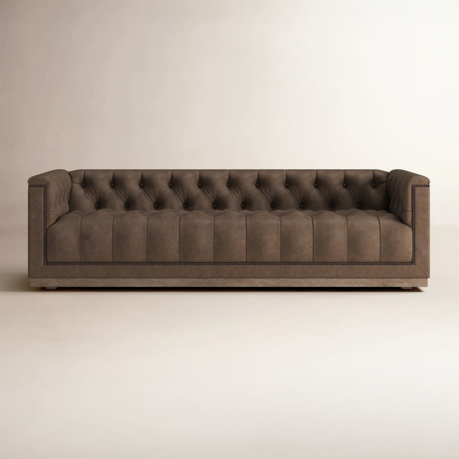 Byer 95'' Genuine Leather Sofa