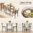 2-Person Dining Set with Storage Shelf, Space-Saving Design-1813220871