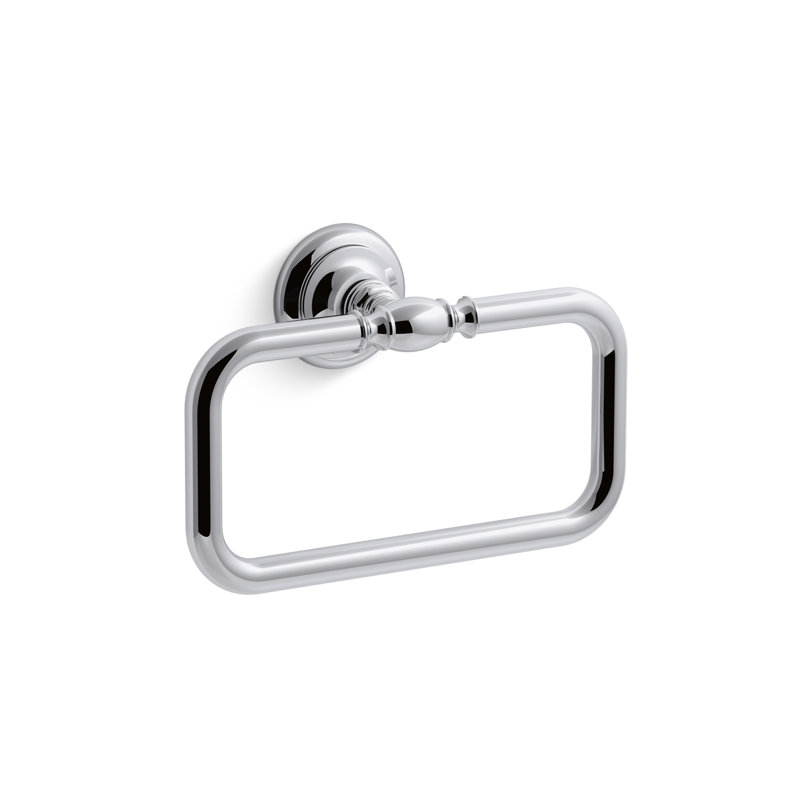 Artifacts Towel Ring, Laiton brossé moderne éclatant
