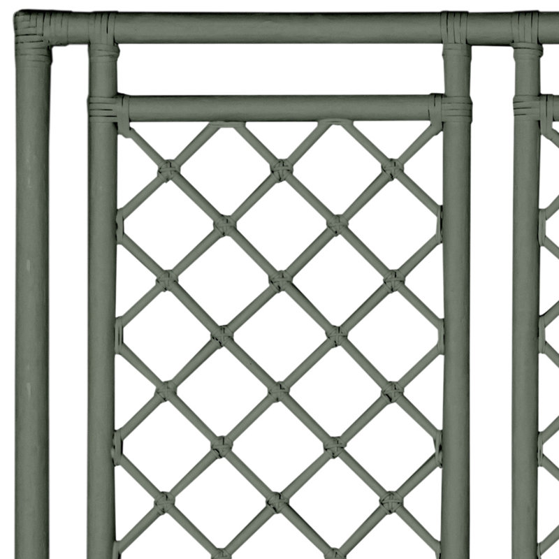 X And Diamond Open-Frame Headboard, Queen, Evergreen