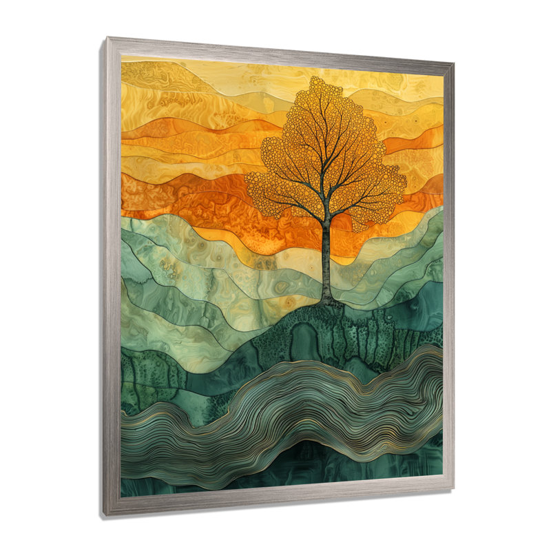 Eastwood - paysages, impressions sur toile, Argent argent, H 20 po x l 12 po, Reproduction encadrée d'une seule photo