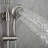 Riviera 8-in Rain Showerhead Shower System with 3-Body Jets Pivoting Shower Arm and Multi-function Handshower-36810973