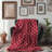 Ruby Geometry - 1 Piece Premium Sherpa Blanket 0211-100085259