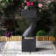Anjennette Outdoor Waterfall Fountain with Lights