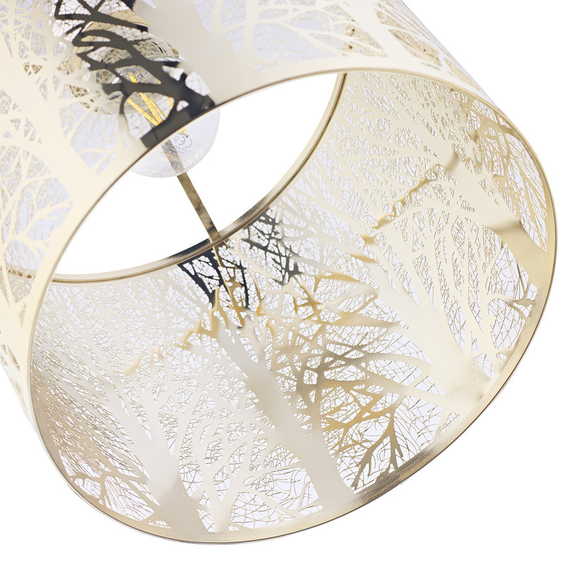 Unique and Beautiful Metal Forest Design Ceiling Pendant Shade, Gold