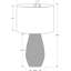 H 24 po, lampe de table, ivoire / abat-jour crème, contemporain, éclairage, lampe de table-1467787482