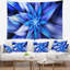 Tapisserie florales de fleurs bleues danse-28495437