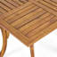 Table de salle à manger d'extérieur carrée en bois d'acacia - L 31,50 po x l 31,50 po x H 30,00 po