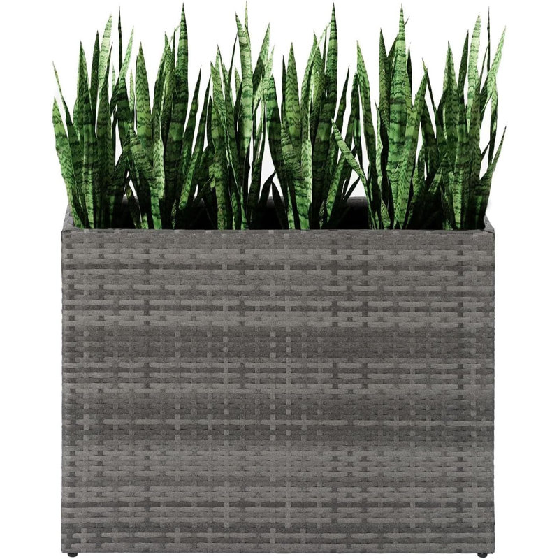Rattan Pot Planter, Grey