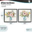 Ensemble de cadre flottant Summer Chinoiserie Flowers 2pc, design par Carol Robinson-443746362-443746363